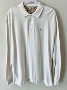 👕 Burberry London Long Sleeve Polo Shirt - XL 👕